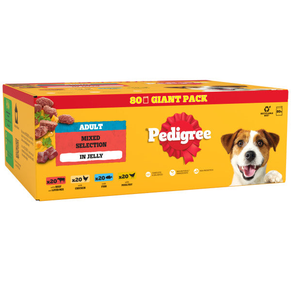 Pedigree Pch Mix In Jelly 80x100g Mega