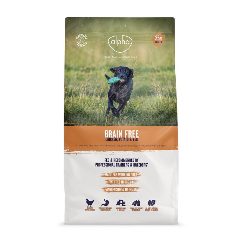 Alpha Adult Grain Free Chicken 15kg - Hypoallergenic Dog Food Grain Free Chicken