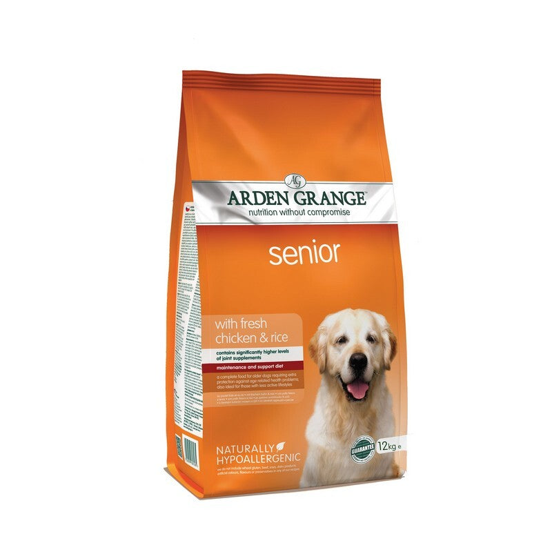 Arden Grange Dog Senior 12kg - Senior Dog Food Complete Nutrition 7+ Years