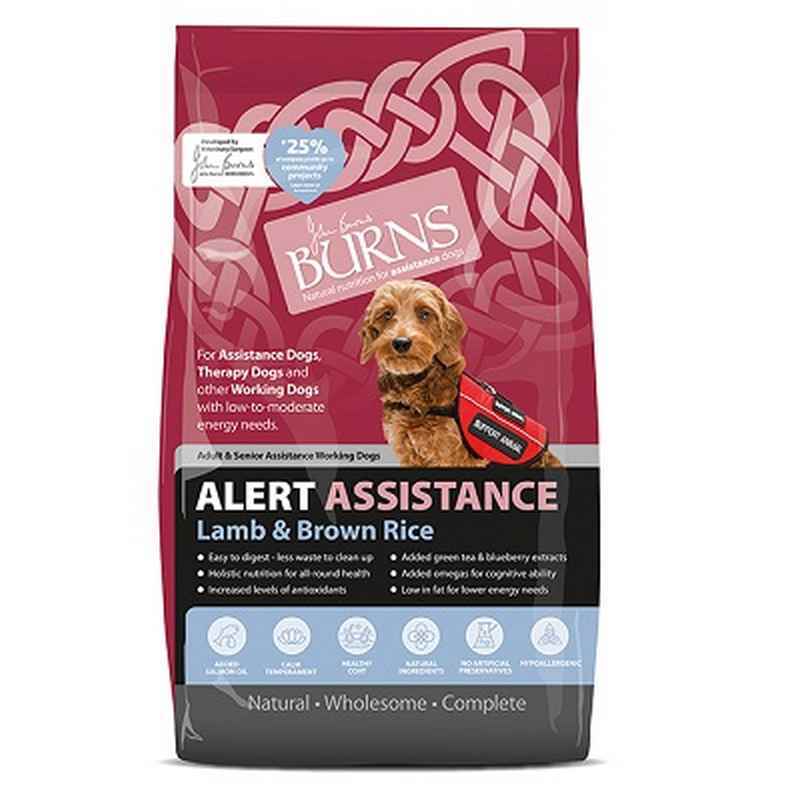 Burns Alert Assistance Lamb 12kg - Working Dog Food Lamb High Performance Formula