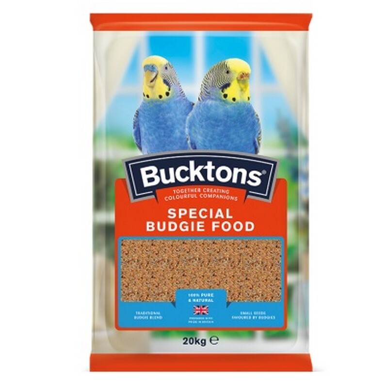 Bucktons Special Budgie 20kg - Premium Budgerigar Food Complete Nutrition