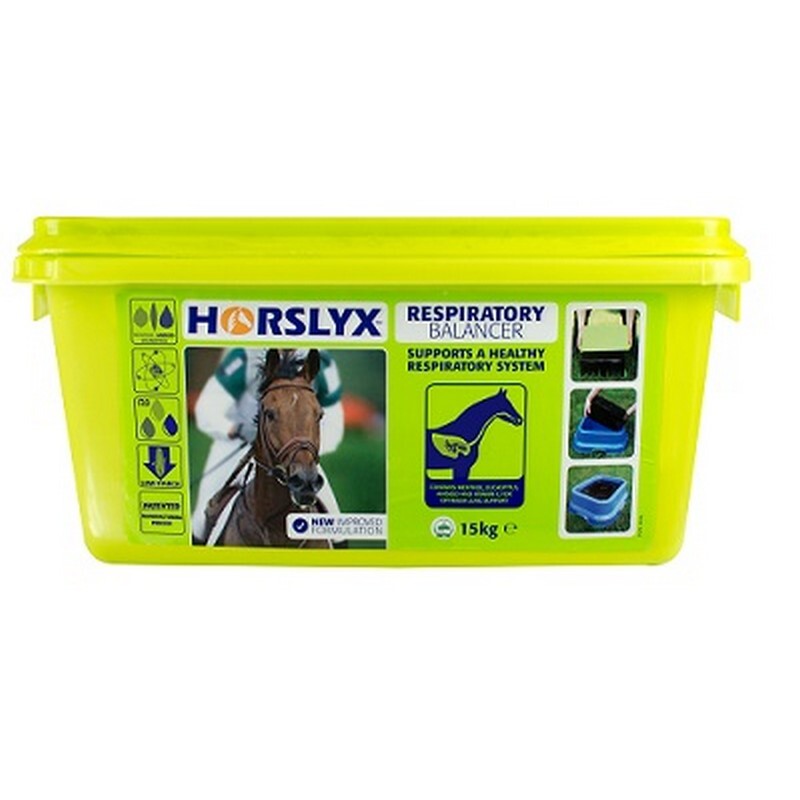 Horslyx Respiratory Lick 15kg - Horse Breathing Support Lick Block Respiratory Health