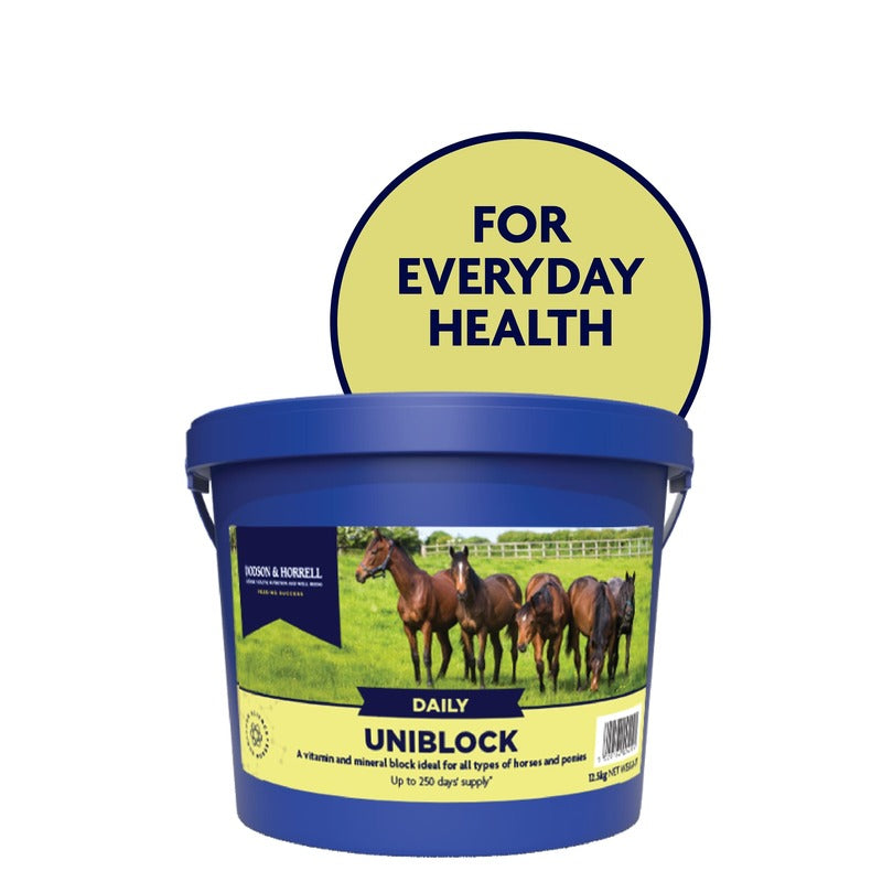 Dodson & Horrell Uniblock 12.5kg - Multi-Purpose Mineral Lick Block for Horses