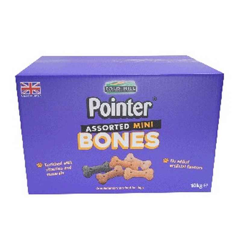 Pointer Assorted Mini Bones 10kg - Small Dog Biscuits Mixed Shapes Variety Pack