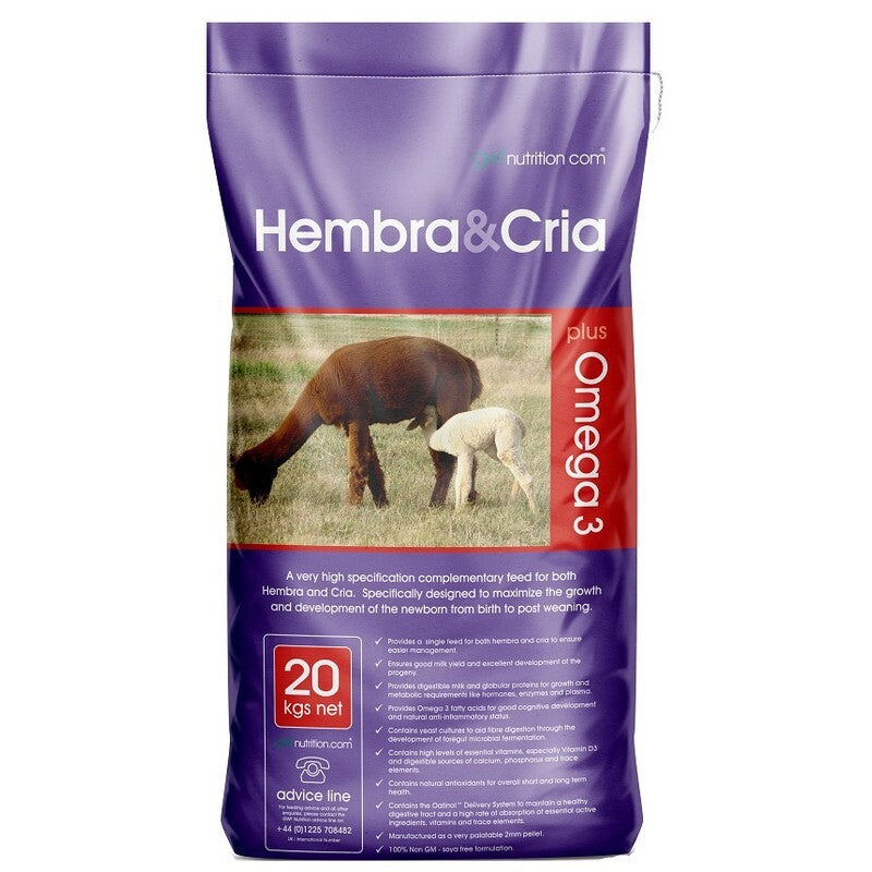 Growell Feeds Hembra & Cria 20kg - Alpaca & Llama Feed for Pregnant & Nursing Females