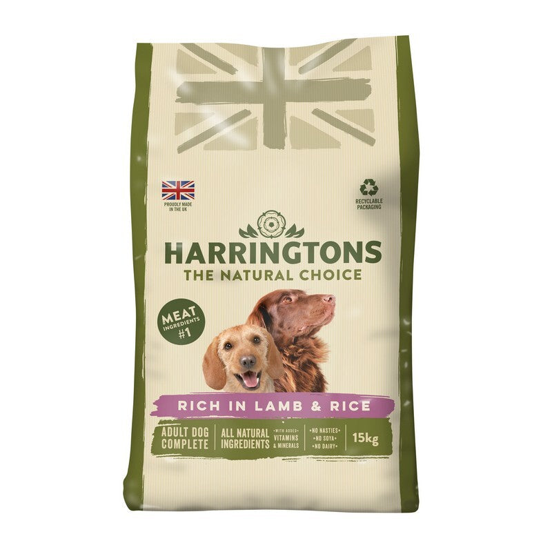 Harringtons Dog Lamb & Rice 15kg - Complete Dog Food Lamb & Rice Formula