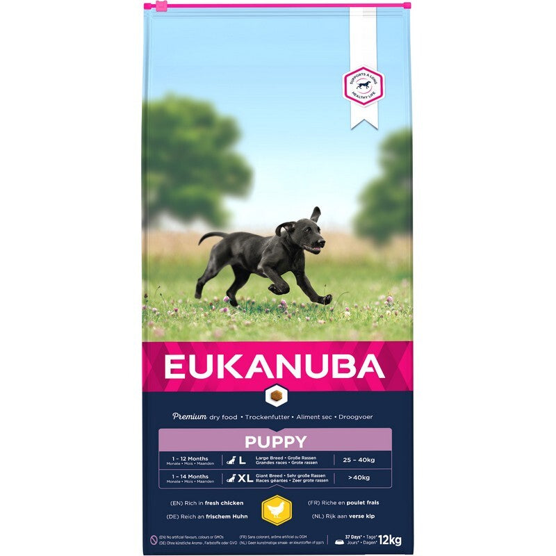 Eukanuba Puppy Large Chicken 12kg - Large Breed Puppy Food Chicken Growth Formula