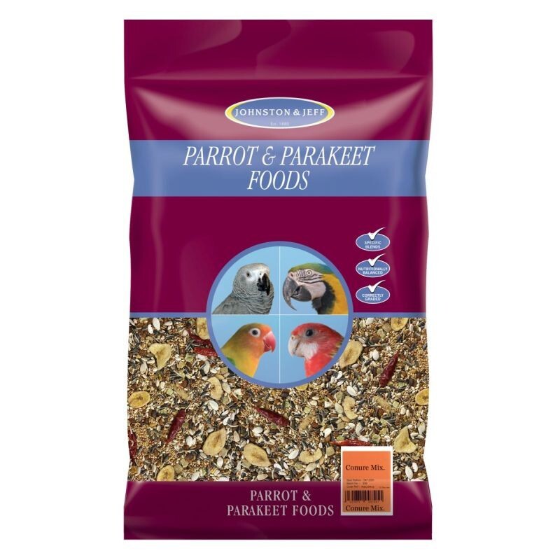 Johnston & Jeff Conure Mix 12.75kg - Complete Conure Food Seed Mix