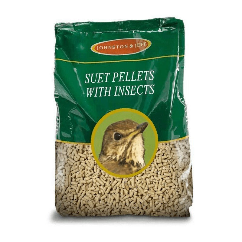 Johnston & Jeff Suet Pellets with Insects 12.55kg - Bird Food Insect Protein Mix