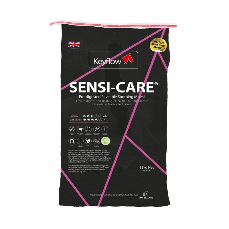 KeyFlow Sensi-Care 15kg - Sensitive Horse Feed Low Starch Sugar Digestive Support
