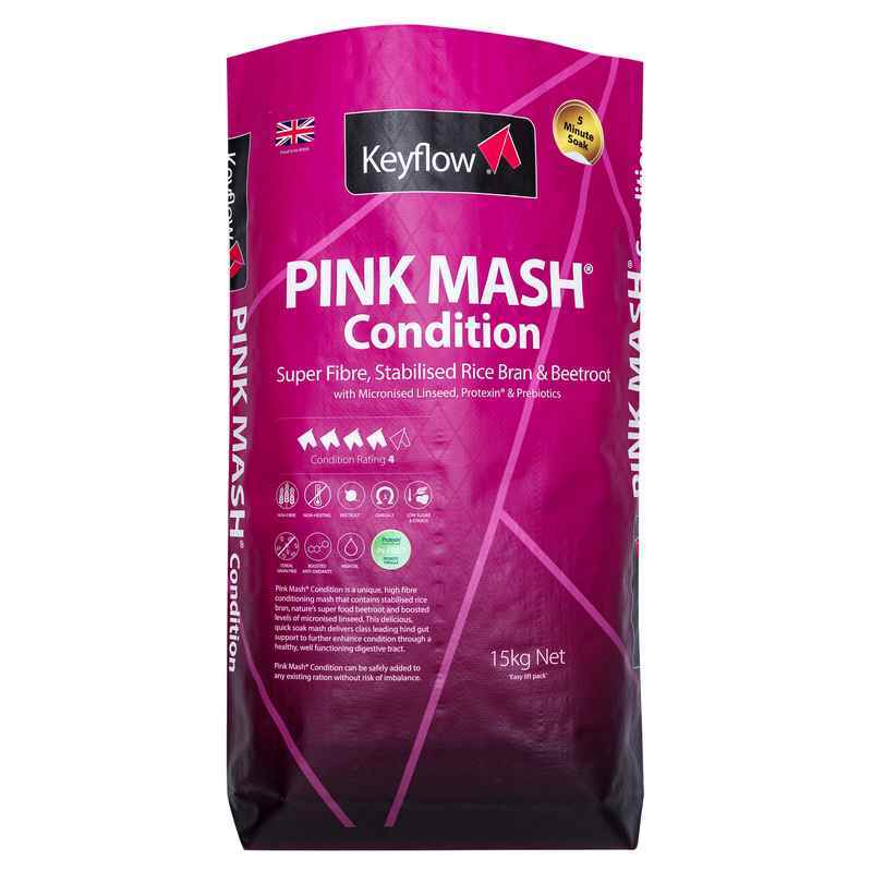 KeyFlow Pink Mash Condition 15kg - Conditioning Mash Horse Feed Weight Gain Formula