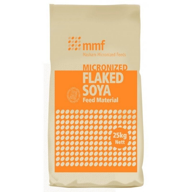 Micronized Soya Flakes 25kg Horse Feed Conditioning High Energy Cooked Flakes