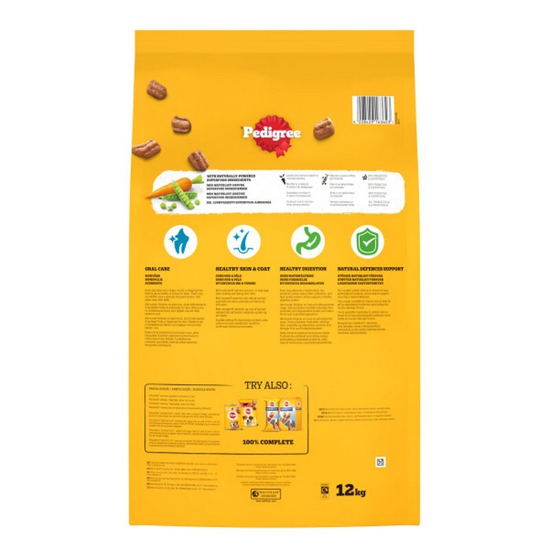 Pedigree Adult Beef & Vegetables 12kg - Complete Dog Food Beef & Vegetable Formula
