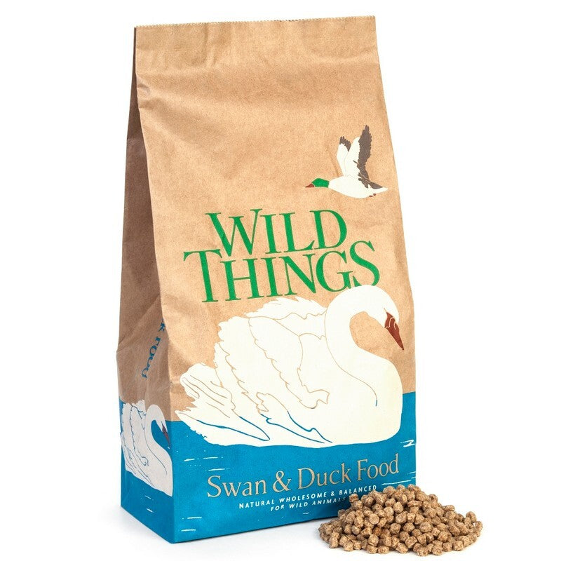 Wild Things Swan & Duck Food 13kg - Nutritious Waterfowl Feed for Swans Ducks & Geese