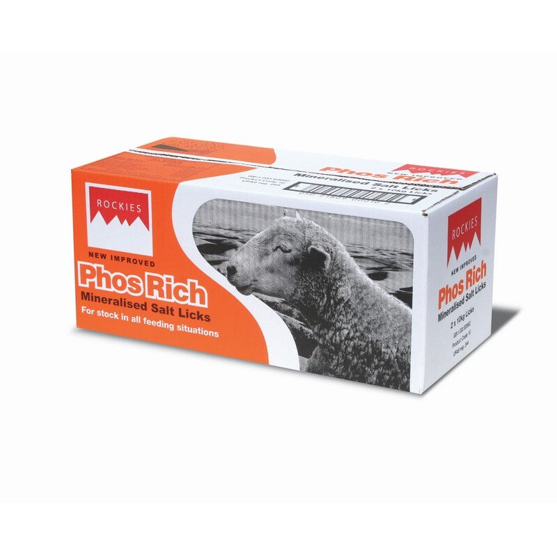 Rockies Phosphorus Rich 2x10kg - High Phosphorus Mineral Lick for Livestock (20kg Total)
