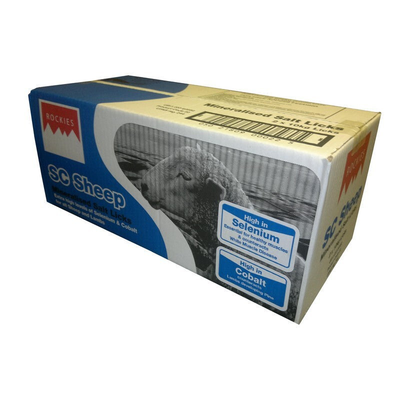 Rockies SC Sheep 2x10kg - Super Concentrated Sheep Mineral Lick Blocks (20kg Total)