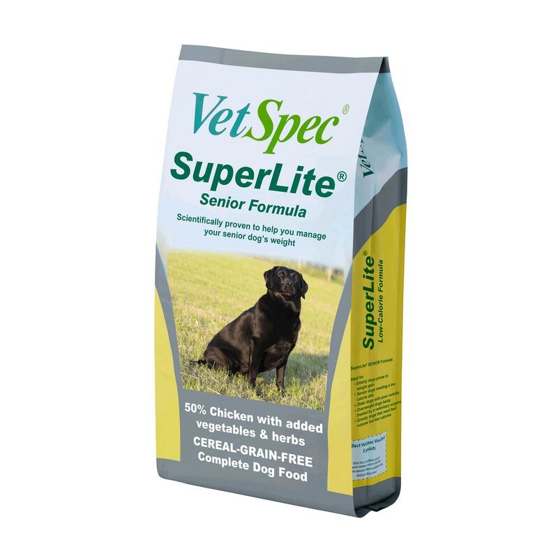 VetSpec Complete Senior Super Lite 12kg - Low Calorie Senior Dog Food Weight Management