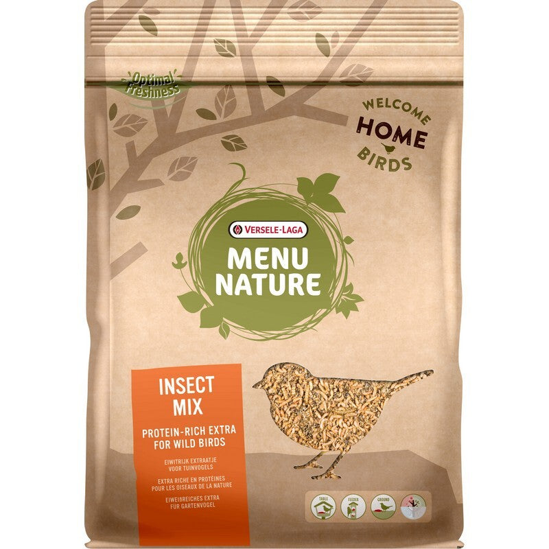 Versele Laga Menu Nature Insect Mix 5x250g - Bird Food Insect Protein (1.25kg Total)