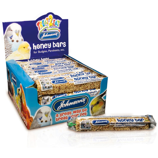 Pet Johnsons Veterinary Products Budgie Honey Bars x40