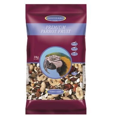 Pet Johnston & Jeff Premium Parrot Fruit 6x2kg