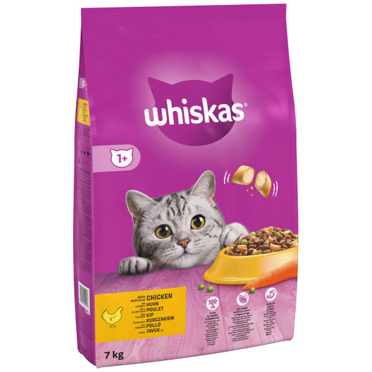 Whiskas Dry 1+ Chicken 7 Kilograms