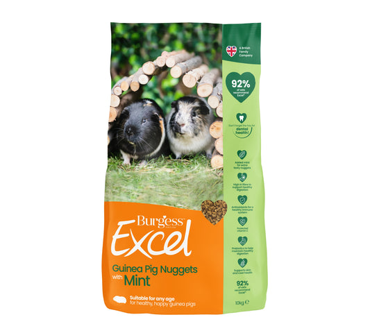 Burgess Excel Guinea Pig Nuggets 10 Kilograms