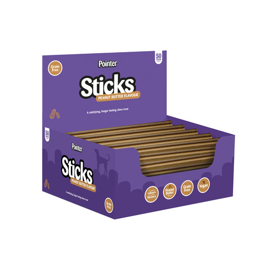 Pointer Premium Sticks Peanut Butter Gluten Free x50
