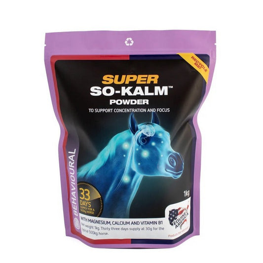 Equine America Super So-Kalm Powder 1kg Horse Calming Supplement Stress