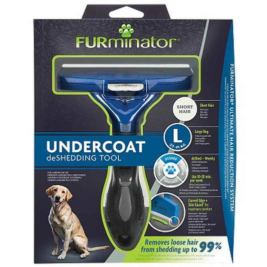 FURminator Undercoat Tool Short Hair Large Dog - Professional De-Shedding Brush