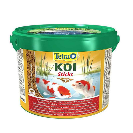 Tetra Pond Koi Sticks - Premium Koi Fish Food Tub 10L