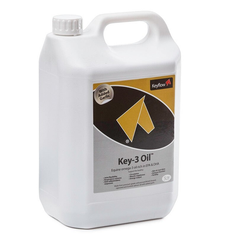 KeyFlow Key 3 Oil 5L - Essential Horse Oil Supplement Omega 3-6-9 Blend