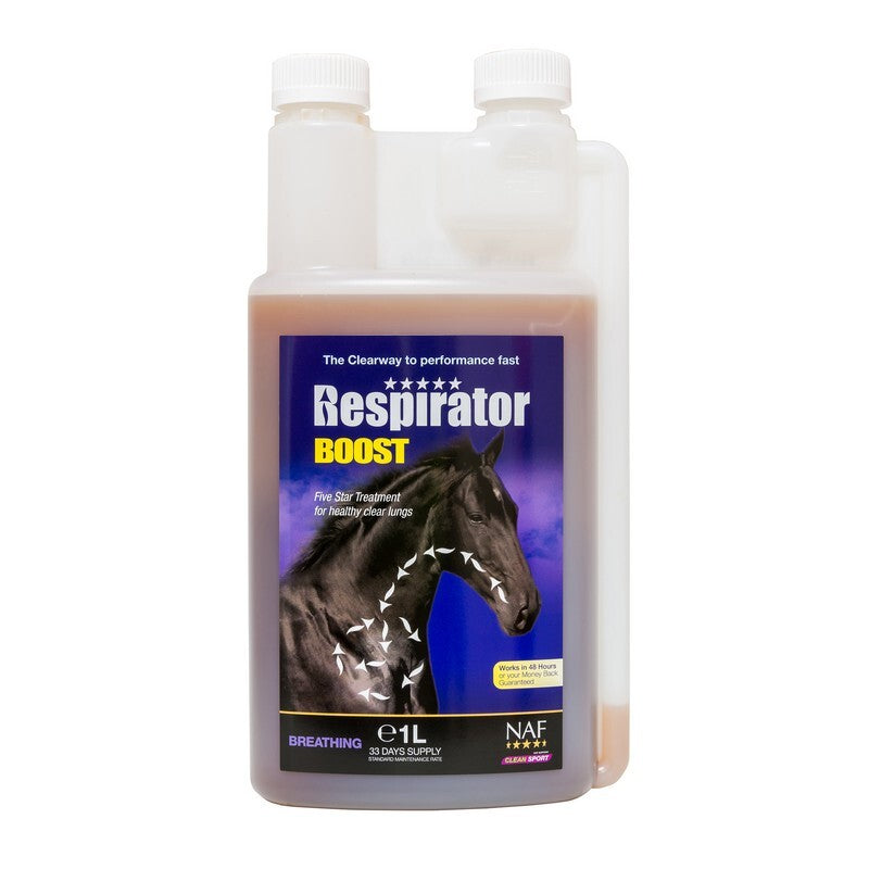 NAF Respirator Boost 5 Star 1L - Horse Respiratory Support Supplement Breathing Health