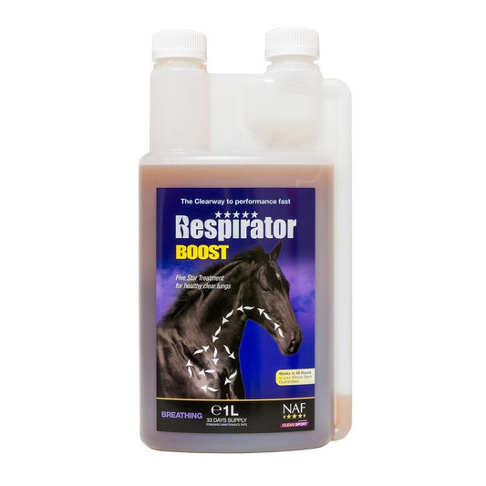 NAF Respirator Boost 5 Star 1L - Horse Respiratory Support Supplement Breathing Health