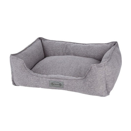 Scruffs Manhattan Box Bed Grey 75x60cm Large - Premium Urban Style Dog Bed Grey