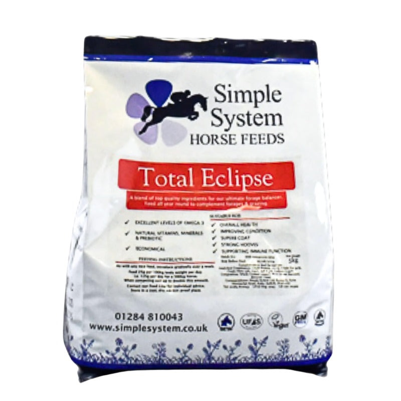 Simple System Total Eclipse 5kg - Ultra Low Starch Sugar Horse Feed for Laminitis
