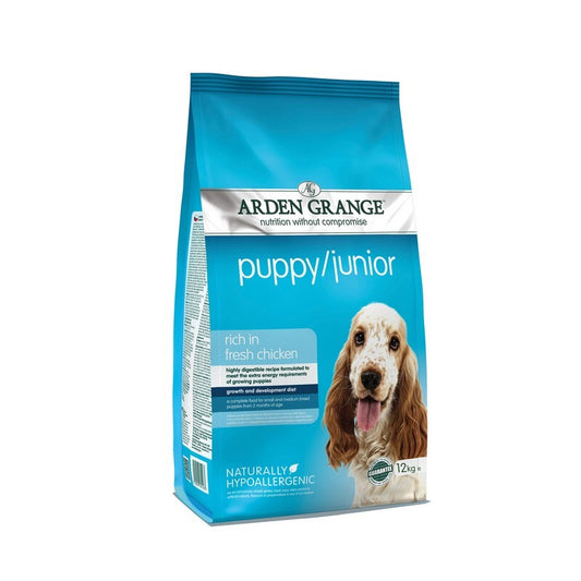 Arden Grange Puppy Junior 12kg - Complete Puppy Food Growth & Development Formula