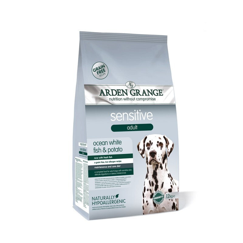 Arden Grange Dog Sensitive Adult 12kg - Sensitive Dog Food Hypoallergenic Adult Formula