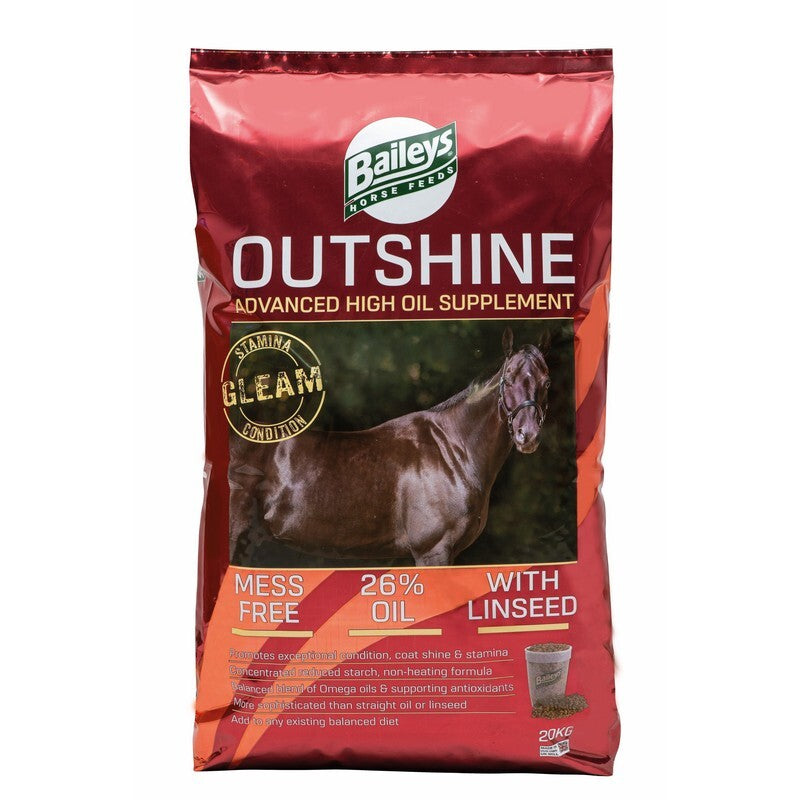 Baileys Outshine 20kg - Horse Conditioning Feed for Coat & Muscle Development