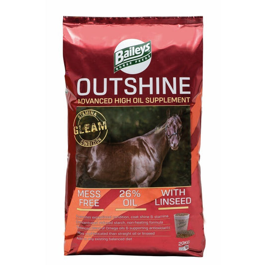 Baileys Outshine 20kg - Horse Conditioning Feed for Coat & Muscle Development