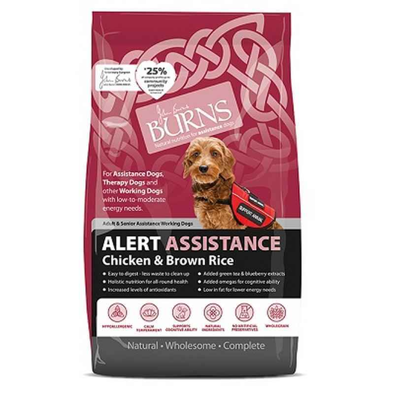 Burns Alert Assistance Chicken 6kg - Working Dog Food Chicken Assistance Dog Formula