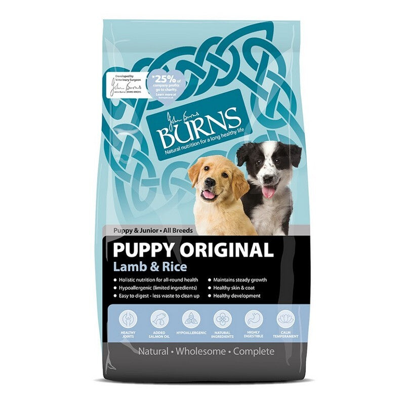 Burns Puppy Original Lamb 6kg - Puppy Food Lamb & Brown Rice Growth Formula