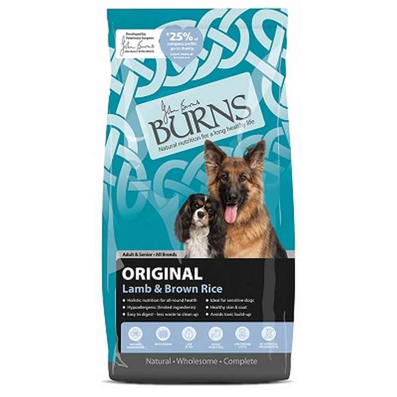 Burns Original with Lamb 6kg - Complete Dog Food Lamb & Brown Rice Formula