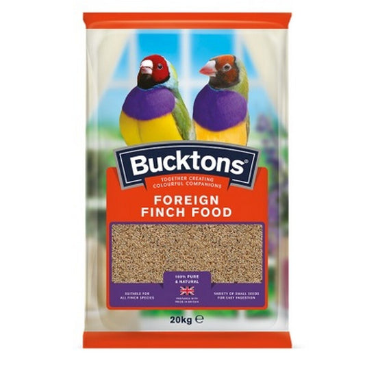 Bucktons Foreign Finch 20kg - Exotic Finch Food Complete Nutrition Seed Mix