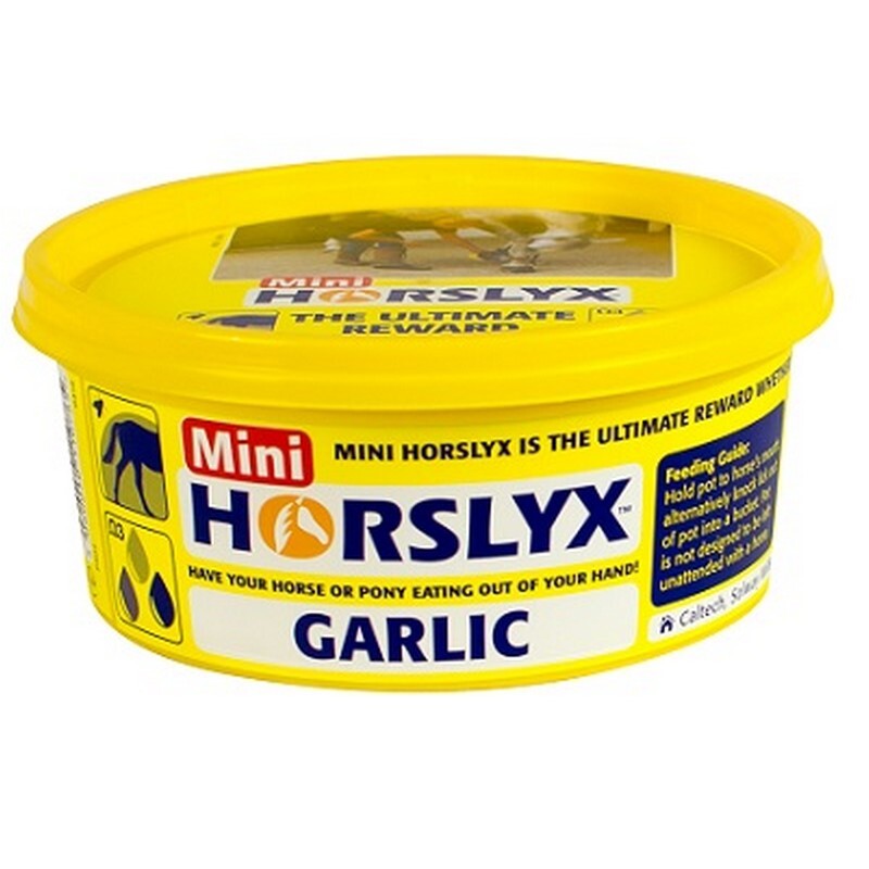 Horslyx Mini Lick Garlic 650g x12 - Garlic Horse Lick Blocks Natural Fly Repellent (7.8kg)