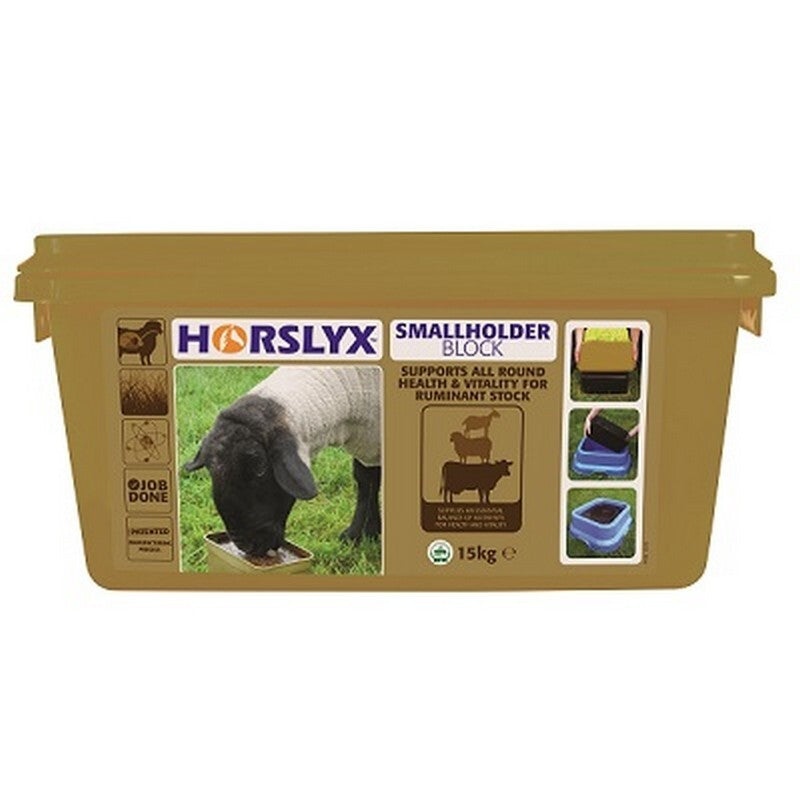 Horslyx Smallholder Block 15kg - Multi-Purpose Horse Lick Block for Small Holdings