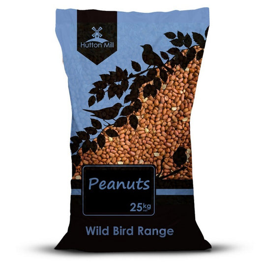 Hutton Mill Peanuts (Plain Bags) 25kg - Premium Peanuts Bird Food Bulk Pack