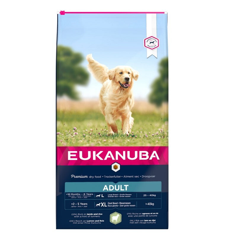 Eukanuba Adult Large Lamb 12kg - Large Breed Dog Food Lamb Complete Formula