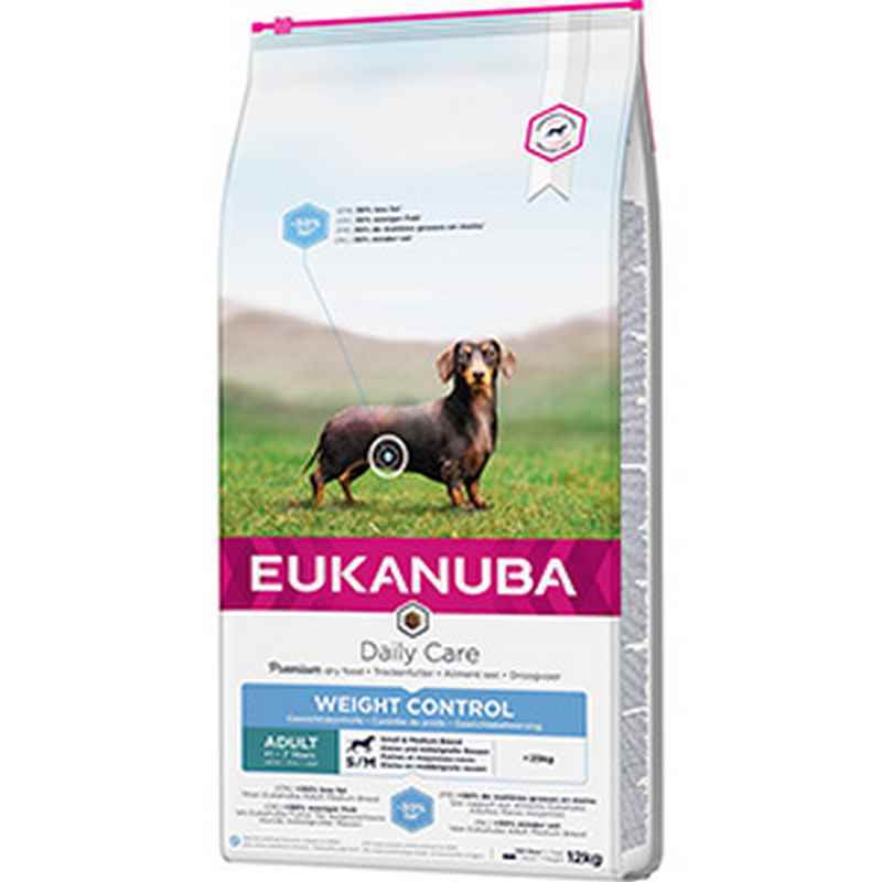 Eukanuba Adult Daily Care Weight Control Small/Medium 12kg - Weight Management Dog Food