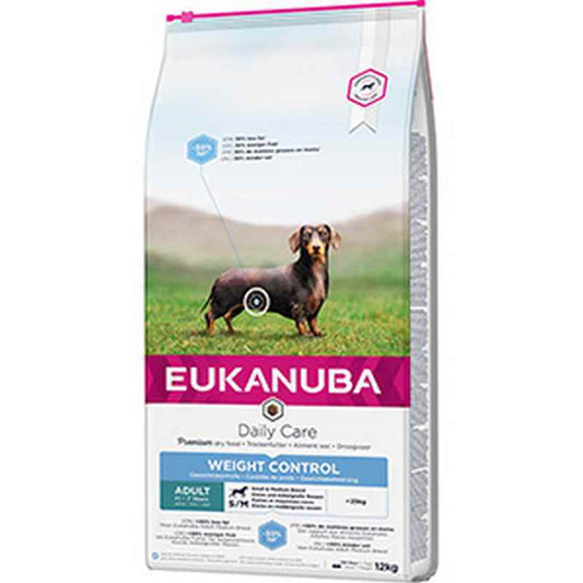 Eukanuba Adult Daily Care Weight Control Small/Medium 12kg - Weight Management Dog Food