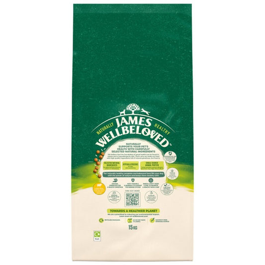 James Wellbeloved Dog Senior Lamb & Rice 15kg - Senior Dog Food Lamb Formula 7+ Years
